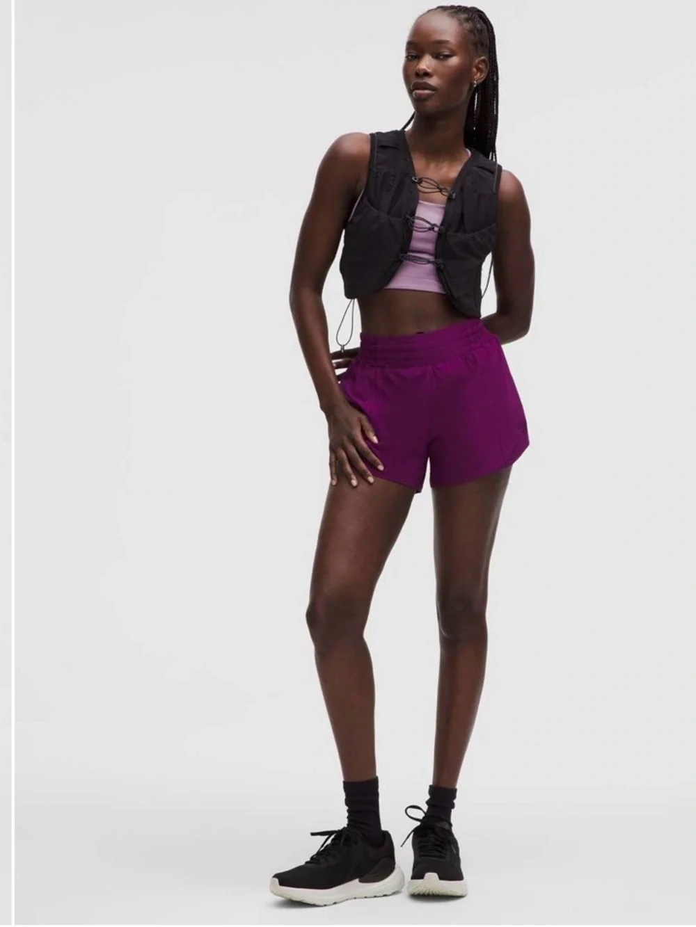 Lululemon Hotty Hot High-Rise Shorts 4” | Size 2 | Chilled Grape | Brand New NWT - Picture 3 of 9